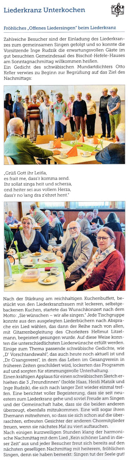 Offenes Liedersingen